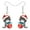 Black, variant on Acrylic Cute Christmas Cat Earrings Pets Animals Dangle Jewelry For Women Charm Holiday Party Gifts