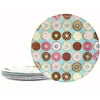 Melamine Plate, 10.5-inch Dinner Plates Picnic Plates Party Plates set of 12 - Campus Donut, Paper Style Shatter Proof BPA Free