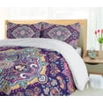thumbnail image 5 of Ambesonne Ethnic Duvet Cover Set, Boho Colorful Spring Garden, Queen, Multicolor, 5 of 6
