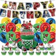 thumbnail image 1 of Ronaldo Football Happy Birthday Party Decorations Banner Balloons Cake Topper, 1 of 5