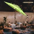 thumbnail image 2 of Yescom 11 Ft 3 Tier Patio Umbrella with Solar LED Crank Tilt Button Home Pool, 2 of 11