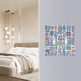 thumbnail image 4 of Yayeee Toggle Light Switch Wall Plate 3-Gang 6.37"x4.48" Decorative Outlet Cover, Blue Retro Pattern, 4 of 7