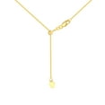 thumbnail image 3 of 14K Yellow Gold Men & Women's 22" 1.15mm Silicone Adjustable Square Wheat Chain Necklace, 3 of 4