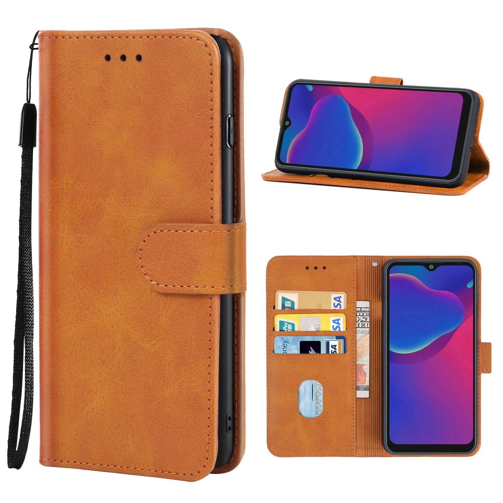 inzet Overdreven betrouwbaarheid Leather Phone Case For ZTE Blade V2020 Smart - Walmart.com