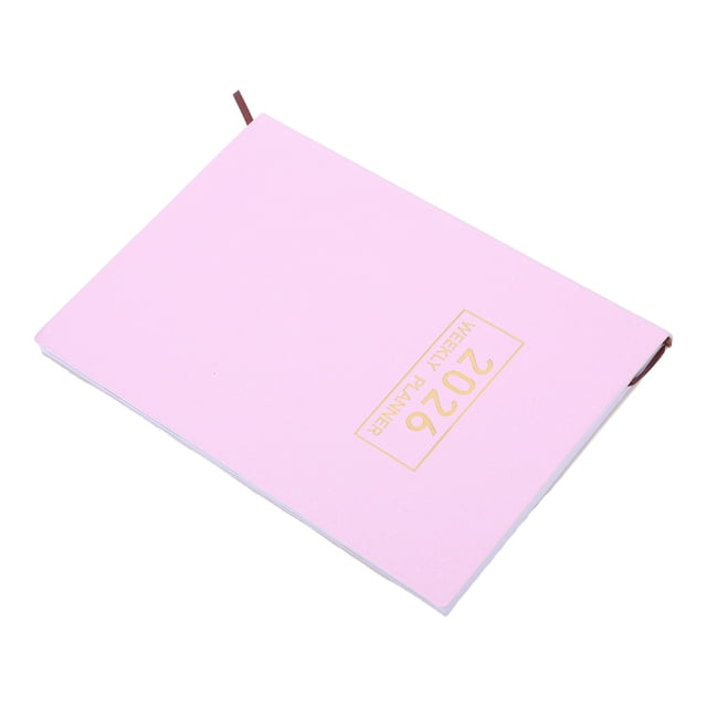 YSNOOWE Agenda 2026 Color Rosa Con Papel Y Cubierta De Cuero PU Para Organización Semanal