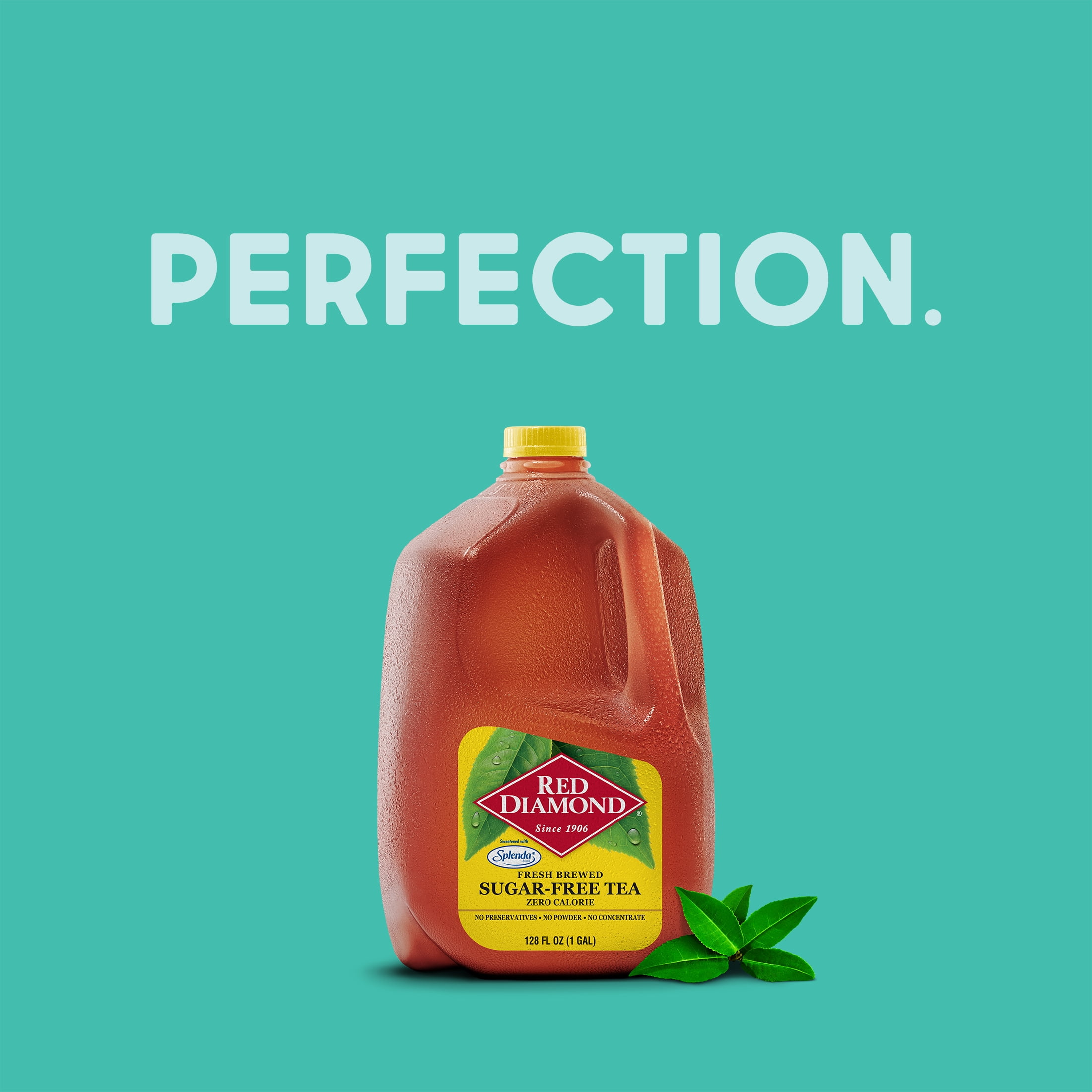 Red Diamond Fresh Brewed Sugar Free Iced Tea, Sweetened with Splenda, 1 Gallon