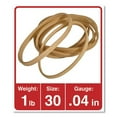 thumbnail image 3 of Rubber Bands, Size 30, 0.04" Gauge, Beige, 1 Lb Box, 1,100/pack | Bundle of 5 Packs, 3 of 5
