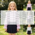 thumbnail image 5 of CAUYDY Western Girls Button Down Shirt Ruffle Long Sleeve Blouse Pretty Top for Kids Back to School Wear Purple Sizes 9-10 Years, 5 of 8