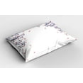 thumbnail image 2 of Ambesonne Leaves Pillow Sham 2 Pack, Autumn Foliage Design, 36"x20", Rose Violet, 2 of 3