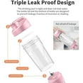 thumbnail image 2 of (LK-LTD)--22-ounce Protein Shaker, Leak-proof, BPA-free, Manual Roll-up Mixing, Clear Ounce And Milliliter Markings**--（5fl'[]' ）, 2 of 6