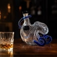 thumbnail image 3 of Octopus Whiskey Decanter Glass Bottle, Unique Glass Sculpted Bottle Gift for Tableware Fathers Day Gift, 3 of 7