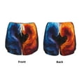 thumbnail image 3 of Daiia Red And Blue Abstract Pattern Women's 2 in 1 Running Shorts - Lightweight Athletic Workout Gym Yoga Shorts Liner with Phone Pockets-Large, 3 of 7
