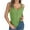 Green, variant on Lovskoo 2024 Women's Causal Solid V Neck Tank Tops Summer Knit Sleeveless Shirts Hollow Out Camisole Tops Vacation Vest Tank Tops Orange S
