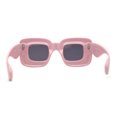thumbnail image 4 of Womens Ballon Super Thick Rectangle Retro Sunglasses Pink Black, 4 of 4