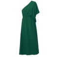 thumbnail image 4 of Sunloudy - Vestido de noche largo de verano para mujer, color sólido, sin espalda, con abertura alta, un hombro Sunloudy  S M L XL, 4 of 9