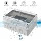 thumbnail image 4 of Caja eléctrica impermeable para exteriores de una pieza IP65, 12 módulos, superficie de plástico ABS IP65, caja eléctrica impermeable para exteriores, gabinete de control, unión b, 4 of 5