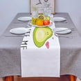 thumbnail image 4 of Avocado Green Cute Cartoon Table Runner Kitchen r Tablecloth Placemat Hotel Home Wedding r Table Runners, 4 of 7