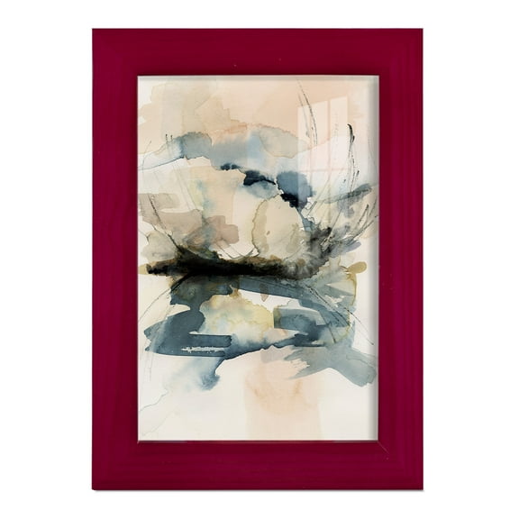 Winter Shoal I - Framed Print w/glass - Cherry Red