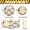 thumbnail image 4 of 96Pcs Construction Birthday Party Supplies Construction Theme Decorations Includes Plates, Napkins, Cutlery, Perfect for Boys Kids Birthday Party, Serves 24 Guests, 4 of 7