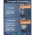thumbnail image 4 of HOMOUNT Single Monitor Arm for 22-32inch, Full-Motion Monitor Mount, Height Adjustable Monitor Stand for Desk, Holds Max 22lbs, 4 of 9