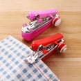 thumbnail image 2 of LEEYNEER Mini Portable Outdoor Handheld Clothes Fabric Manual Stitch DIY Sewing Machine, 2 of 8