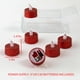 thumbnail image 4 of Velas LED rojas de 6 uds., Navidad, vacaciones, bodas, fiestas de cumpleaños, velas, juego de velas, habitación secreta JAMW Sencillez, 4 of 5