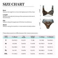 thumbnail image 4 of Kdxio Yak Print Women's 2 Piece High Waisted Wrap Spaghetti Strap Summer Swimsuit Bikini Set-, 4 of 7