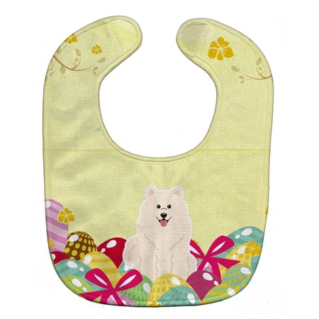 Easter Eggs Samoyed Baby Bib