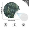 thumbnail image 4 of Ryvnso Christmas Trees Plant Round Plate Mats Dining Table Placemat Set of 6 for Holiday Decoration, 4 of 7