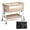 Beige, variant on JOYMOR 3 in 1 Baby Bassinet, Bedside Bassinet for Baby, with Comfy Mattress and Wheels, 6 Height Adjustable Easy Folding Portable Bedside Crib for Newborn (Black)