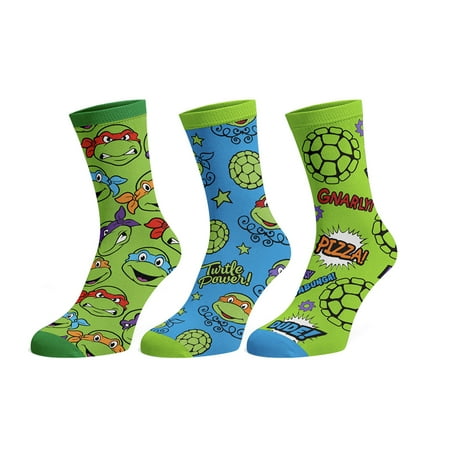 Teenage Mutant Ninja Turtles TMNT Crew Socks 3 Pack | Walmart Canada