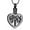 Black, variant on Tree of Life Heart Urn Necklace for Ashes for Women Men Stainless Steel Memorial Keepsake Pendant for Human Pet Ashes Holder