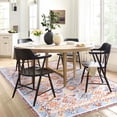 thumbnail image 6 of Haperlare Boho Distressed Area Rug Low Pile Non-Slip Moroccan Trellis Rug Indoor Floor Carpet for Living Room, 8' x 10' Orange, 6 of 7