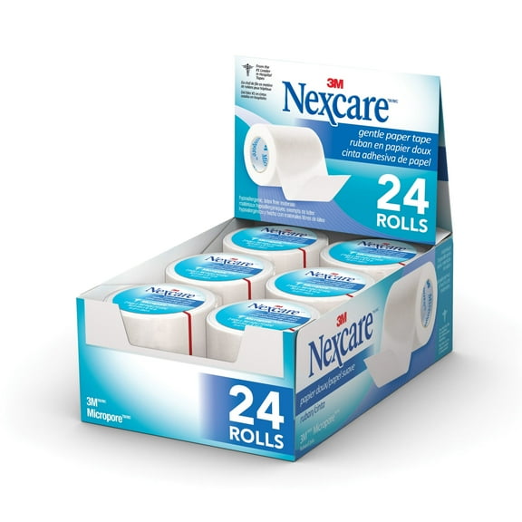 Nexcare Micropore Paper First Aid Tape, 2 in x 10 yds, Individually Wrapped, 1 Rolls