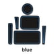 thumbnail image 2 of Riwesomey 6 unidades/juego de almohadillas decorativas para ranura de puerta de coche, cojines protectores para portavasos, decoración Interior, Automoción decorativa y accesorios Azul, 2 of 6