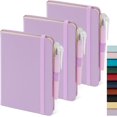 thumbnail image 1 of HSHDLDF Purple Small Notebook Journal with Pen Mini Small Leather Journal for Women Note Book College Ruled Small Note Pad Pocket Size for Work Note Taking Organization, 1 of 7
