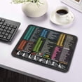 thumbnail image 3 of Excel Shortcuts Mouse Pad – Small Excel Cheat Sheet Desk Pad – 7.87"x9.44" Portable Computer Mousepad – Non-Slip Office & Gaming Keyboard Pad, 3 of 7