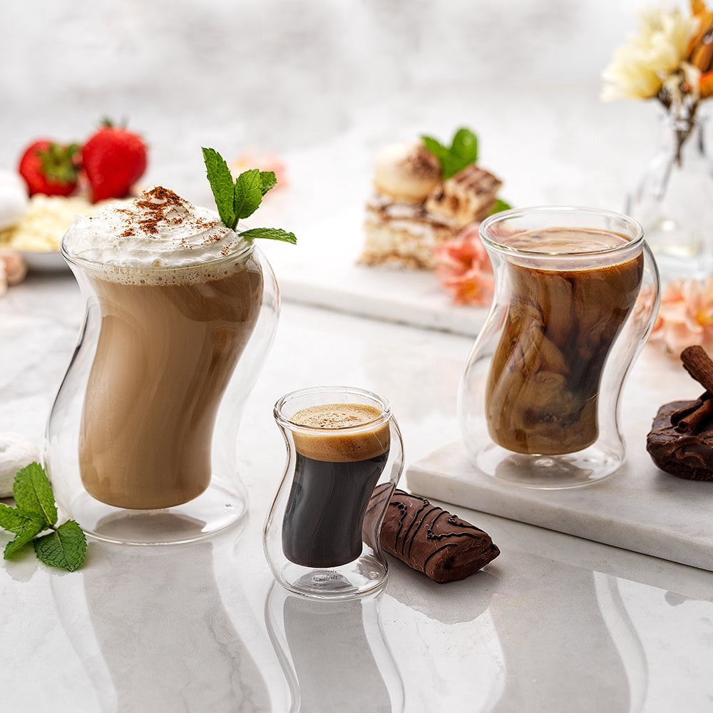 Pivot Double Wall Espresso Shot Glasses - 2 oz - Set of 4