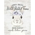 thumbnail image 2 of Lettered and Lined 19x24 White Modern Wood Framed Museum Art Print Titled - Wild Rabbit Farms 2, 2 of 4