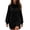 Black, variant on Chiccall Sweaters for Women Oversized Long Turtleneck Knit Pullover Sweater Dress Black S