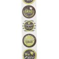 thumbnail image 1 of 2 rollos de 1000 pegatinas con temática de graduación, pegatinas redondas de papel, etiquetas autoadhesivas, pegatinas decorativas de sellado., 1 of 4