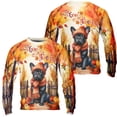 thumbnail image 3 of Happy Thanksgiving French Bulldog Give Thanks Fall Beanie Scarf Welcome All Over Print 3D Sweatshirt Unisex Merch Dog Lover Gifts - 00020, 3 of 6