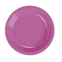 Plastic Plates 7 in. - Bright Pink 20/pkg.