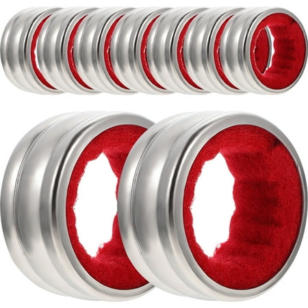 

NUOLUX 9pcs Wine Bottle Collars Stainless Steel Wine Bottle Collars Leak-proof Wine Bottle Drip Collar