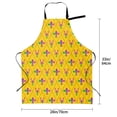 thumbnail image 6 of Goofa Mardi Gras Crayfish and Fleur de lis Printed Waterproof Apron 33" Chef Aprons for Men Heavy Duty Chemical Work Apron Adjustable Bib Apron, 6 of 9