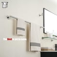 thumbnail image 4 of Double Towel Bar Matte Stainless Steel Bath Towel Rack for Bathroom Towel Holder Wall Mount Total Length TBLPB, 4 of 9