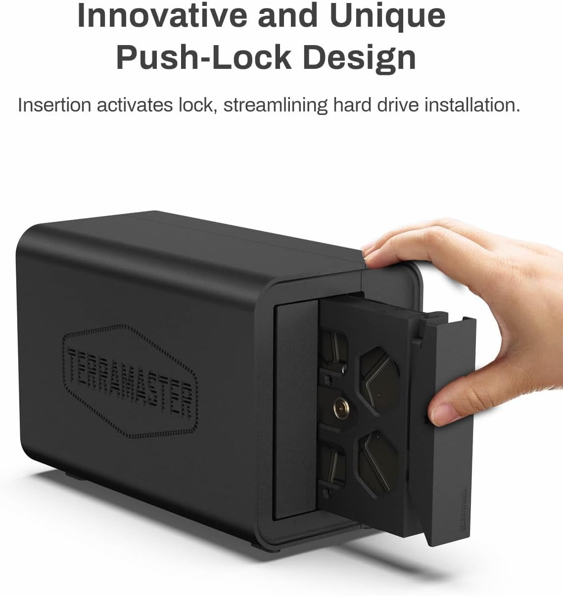 TERRAMASTER D2-320 USB RAID Enclosure – USB 3.2 Gen 2 10Gbps Type C 2Bay RAID Storage Supports RAID 0, 1, Single, JBOD (Diskless)