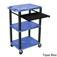 thumbnail image 3 of Tuffy 18 in. Portable Presentation Cart w Black Legs in Gray, 3 of 5