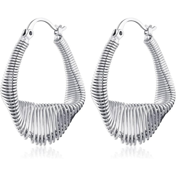 CFIOZYOS 925 Sterling Silver Earrings Silver Hoop Earrings for Women Small Huggie Hoops, Lightweight Chunky Hoops, Hypoallergenic Nickel-Free Elegant Everyday Jewelry