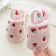 thumbnail image 3 of Småbarnsskor Vinter Bebis Hemtofflor Flickor Jordgubbe Varma Bomullstofflor Inomhus Antislip Slides Barn Pojke Pantufa Infantil Kostymskor Pink, 3 of 5